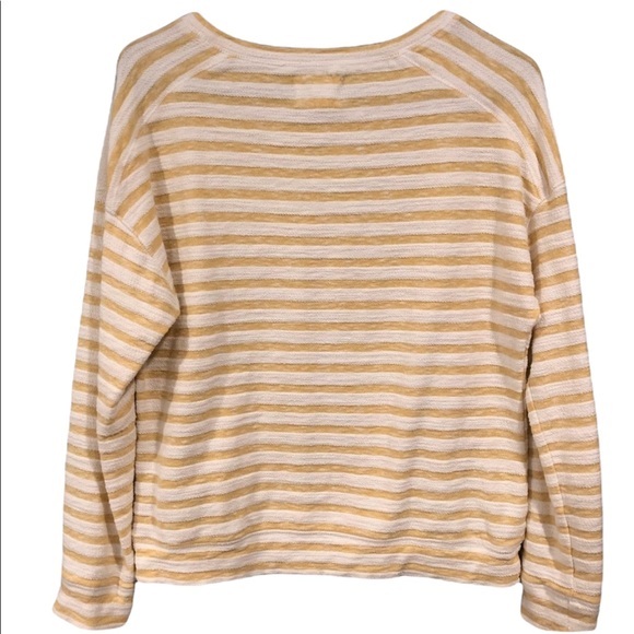 Caslon (Nordstrom) Yellow/White Sweatshirt - Picture 3 of 8